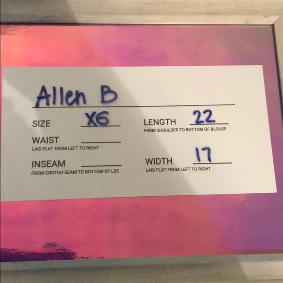 Allen B. Semi sheer blouse with flutter sleeves - Picture 4 of 5